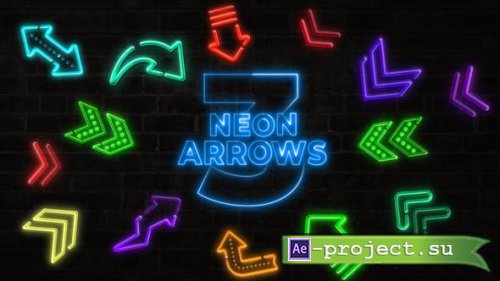 Videohive - Animated Elements | Neon Arrows Part 3 - 46333265 - Project for After Effects