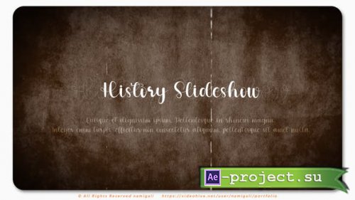 Videohive - Old History Slideshow - 46839015 - Project for After Effects