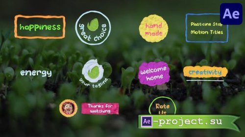 Videohive - Plasticine Stop Motion Lower Thirds | After Effects - 46868312 - Project for After Effects