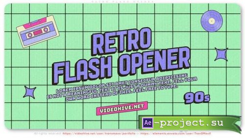 Videohive - Retro Flash Opener - 46875678 - Project for After Effects
