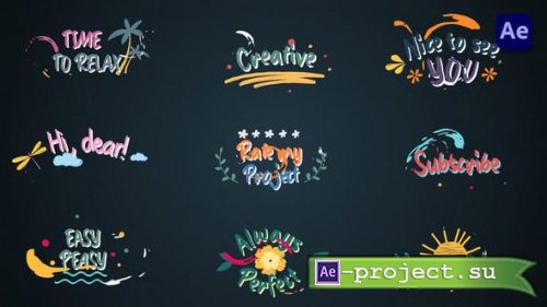 Videohive - Colorful Lyric titles #2 [After Effects] - 46567111 - Project for After Effects