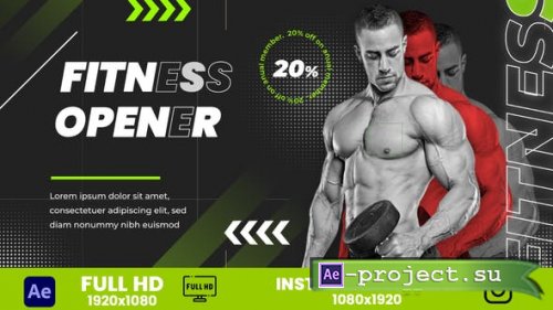 Videohive - Fitness Opener - 46649087 - Project for After Effects