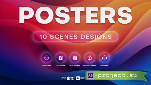 Videohive - 10 Posters Scenes - 46912469 - Project for After Effects