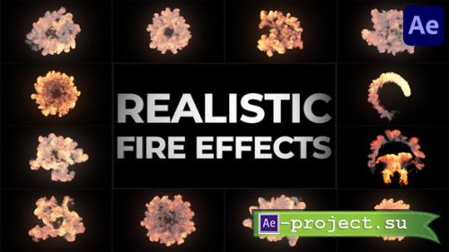 Videohive - Realistic Fire Effects for After Effects - 46921065 - Project for After Effects