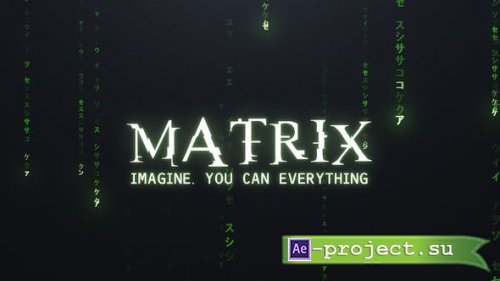 Videohive - Matrix Logo - 46958873 - Project for After Effects