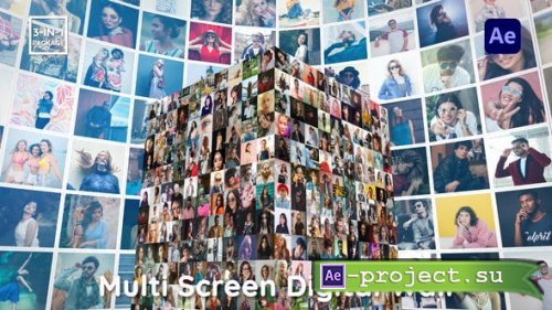 Videohive - Multi Screen Digital Wall - 46235534 - Project for After Effects