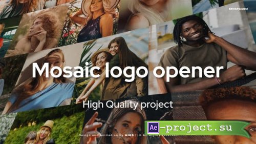 Videohive - Mosaic Logo Opener - 46925833 - Project for After Effects
