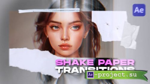 Videohive - Shake Paper Transitions - 46990744 - Project for After Effects