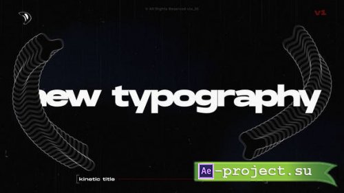 Videohive - Kinetic Glitch Titles / AE - 46983848 - Project for After Effects