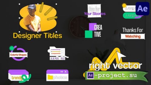 Videohive - Designer Titles for After Effects - 46986102 - Project for After Effects