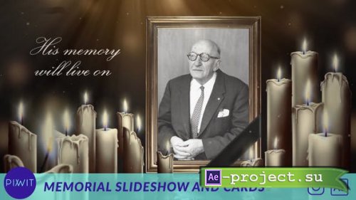 Videohive - Memorial Slideshow and Cards - 47021228 - Project for After Effects