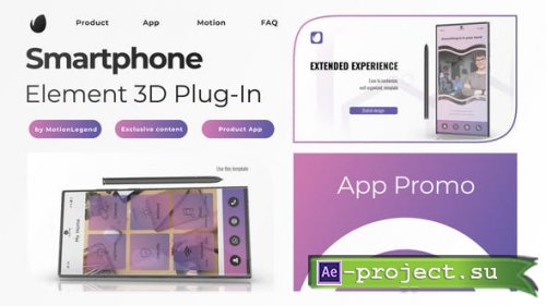 Videohive - App Presentation 3D Phone Promo - 47054563 - Project for After Effects
