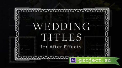 Videohive - Vintage Wedding Titles - 47105126 - Project for After Effects