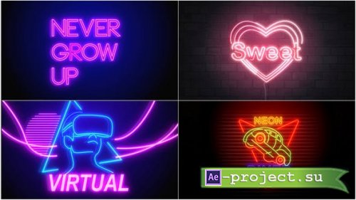 Videohive - Neon Signs V4 - 46508198 - Project for After Effects