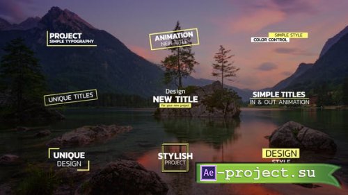 Videohive - Simple Titles | After Effects - 47150714 - Project for After Effects