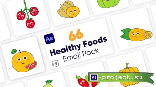Videohive - Healthy Food Emojies for After Effects - 47151324 - Project for After Effects