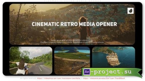 Videohive - Cinematic Retro Media Opener - 47148301 - Project for After Effects