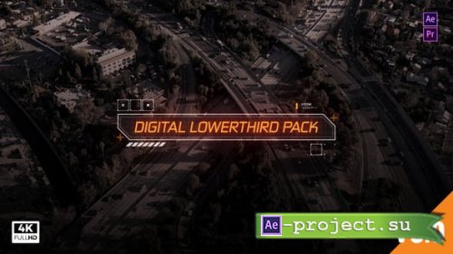 Videohive - Digital Titles & Lower Thirds HUD - 19412962 - Project for After Effects