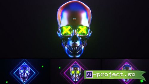 Videohive - Skull Glitch Logo Reveal - 31816232 - Project for After Effects