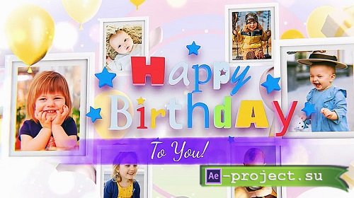 Happy Birthday Photo Frames 786025 - Project for After Effects