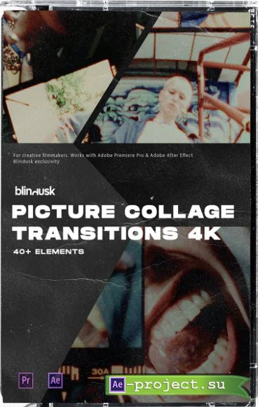 PICTURE COLLAGE TRANSITIONS - After Effects & Premiere Pro Templates