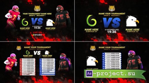 Videohive - Sports Team Broadcast Pack // Football Scoreboard Team vs card - 47053845 - Project for After Effects