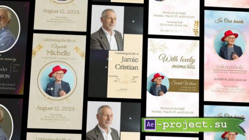 Videohive - Funeral Memorial Card Instagram Story Reel - 47200769 - Project for After Effects