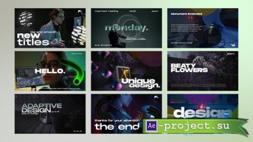 Videohive - Titles With 3D Elements / AE - 47173398 - Project for After Effects
