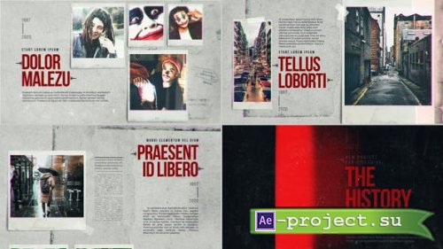 Videohive - The History Collage - 30259707 - Project for After Effects