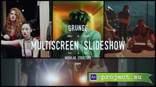 Videohive - Grunge Grid Multiscreen Slideshow - 47177471 - Project for After Effects