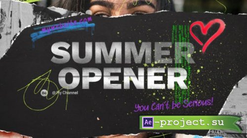 Videohive - Summer Ripped Opener - 47225053 - Project for After Effects