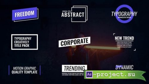 Videohive - Titles | After Effects - 47230081 - Project for After Effects