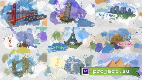 Videohive - Colorful Watercolor Ink Opener - 47218597 - Project for After Effects