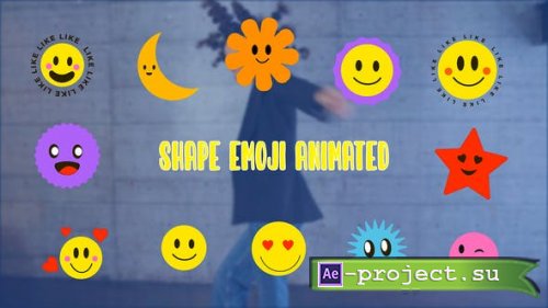 Videohive - Funny Emoji Elements Animation Scene - 47251742 - Project for After Effects