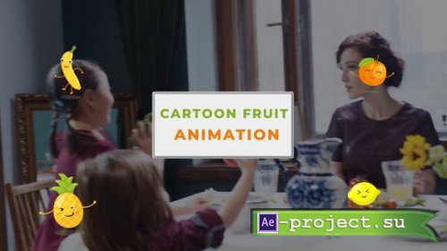 Videohive - Cartoon Fruit 2D Elements Animation Scene - 47251957 - Project for After Effects