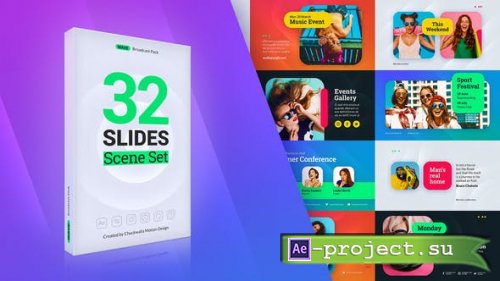 Videohive - Wave Slides Scene Set - 47252018 - Project for After Effects