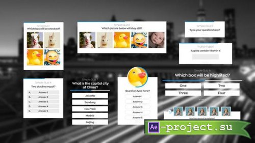 Videohive - Simple Quiz - 47261660 - Project for After Effects