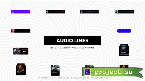 Videohive - Line Audio Visualizations - 47235237 - Project for After Effects