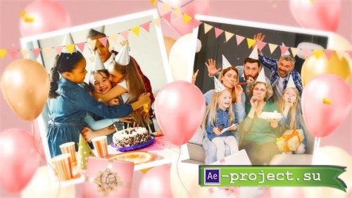 Videohive - Happy Birthday Slideshow - 44753520 - Project for After Effects