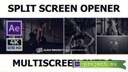 Videohive - Split Screen Opener - Multiscreen Intro - Promo - 47362287 - Project for After Effects