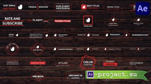Videohive - Minimal Modern Titles Pack for After Effects - 47381557 - Project for After Effects