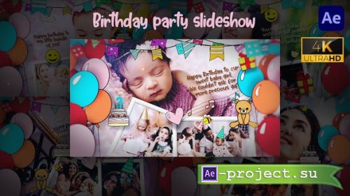 Videohive - Birthday Party Slideshow - 4k - 47415475 - Project for After Effects