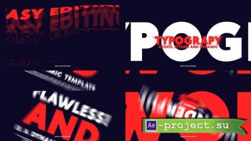 Videohive - Minimal Typo Intro - 47434919 - Project for After Effects
