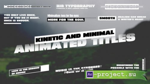 Videohive - Kinetic Animated Titles - 47427862 - Project for After Effects
