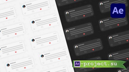Videohive - Twitter X Social Media Logo Intro - 47439370 - Project for After Effects