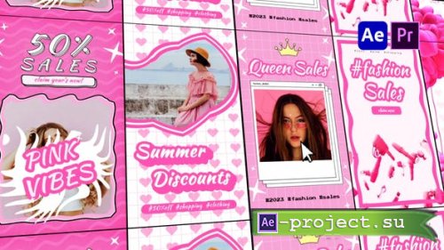 Videohive - Pink Stories Pack - 47440679 - Project for After Effects