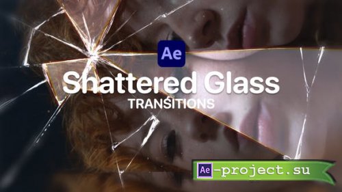 Videohive - Shattered Glass Transitions for After Effects - 47441732 - Project for After Effects