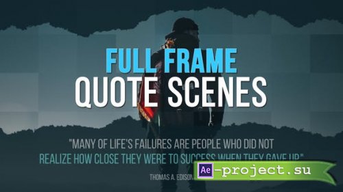 Videohive - Full Frame Quote Scenes - 47408788 - Project for After Effects