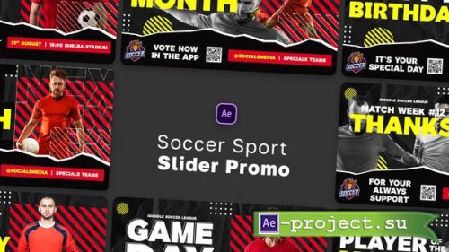 Videohive - Soccer Sports Slider Promo - 47455570 - Project for After Effects