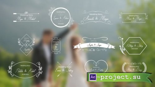 Videohive - 12 wedding titles - 47495192 - Project for After Effects